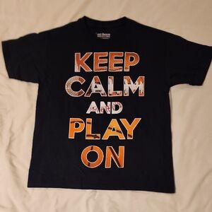 Urban Pipeline. Kohl's Black Tee with Sports Theme. Size Medium.